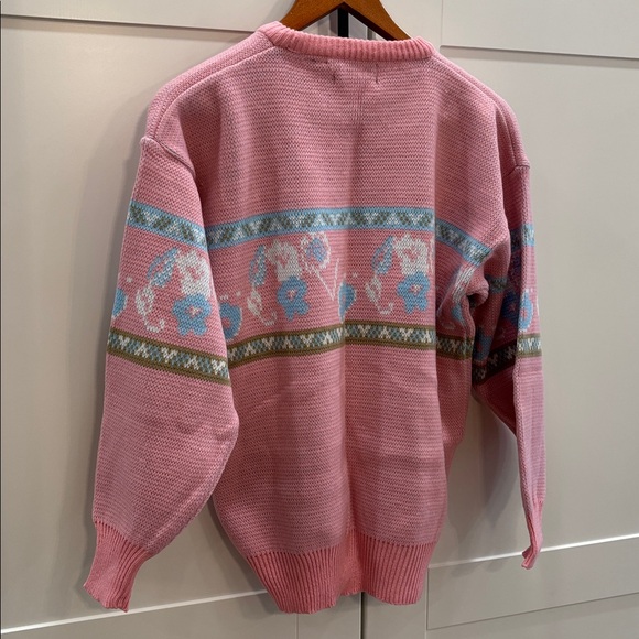 Pink Floral Patterned Sweater - Picture 5 of 5
